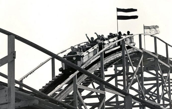 roller coaster at ocean playland
